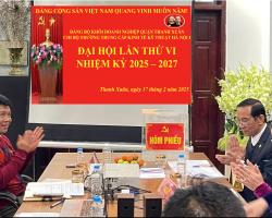 Đại hội chi bộ trường trung cấp kinh tế kỹ thuật Hà Nội I, nhiệm kỳ 2025 - 2027